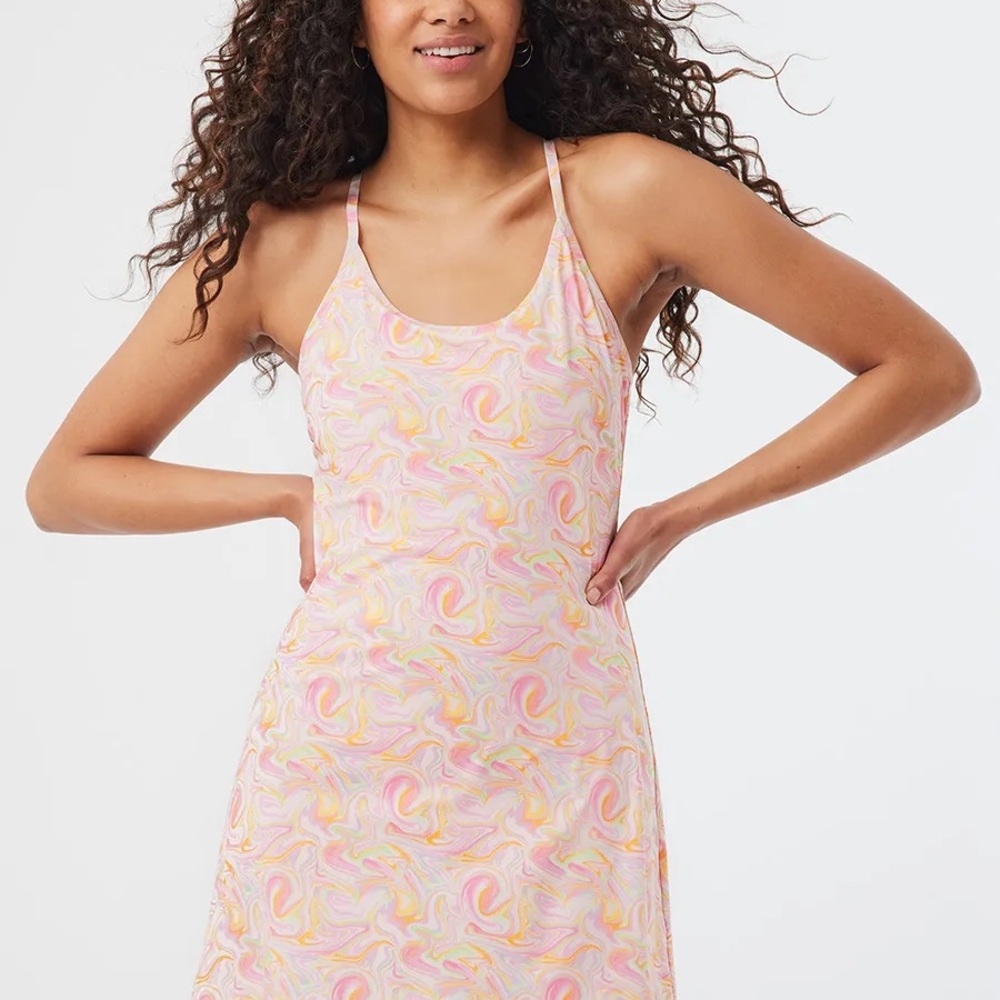 Outdoor Voices The Exercise Dress pink marble